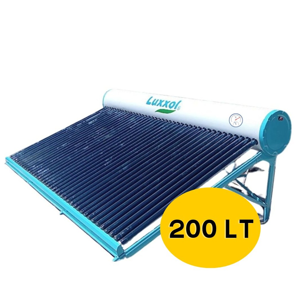 TERMA SOLAR LUXXOL LUMINUM - INOX 316 - 20 Tubos 200 litros con TERMOMETRO