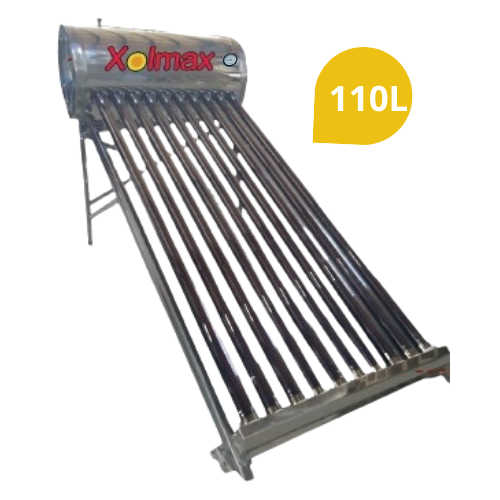 TERMA SOLAR XOLMAX-INOX 316-10 Tubos 110 litros con TERMOMETRO