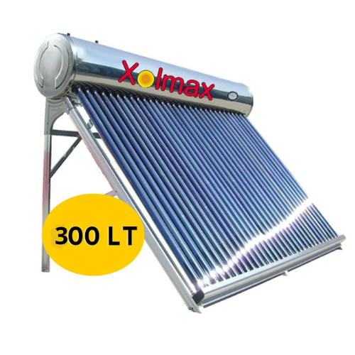 TERMA SOLAR XOLMAX-INOX 316-30Tubos  300 litros con TERMOMETRO