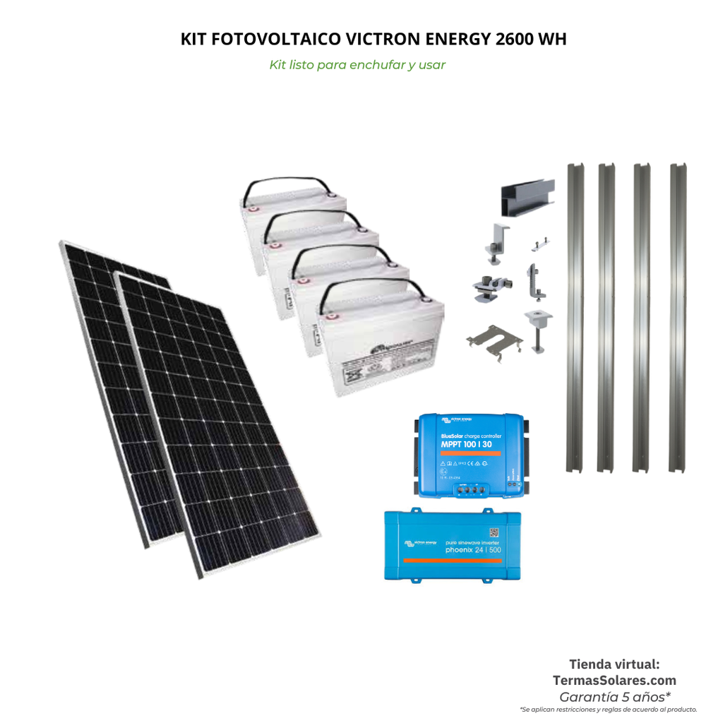 Kit Solar 2600 wh-Aislado