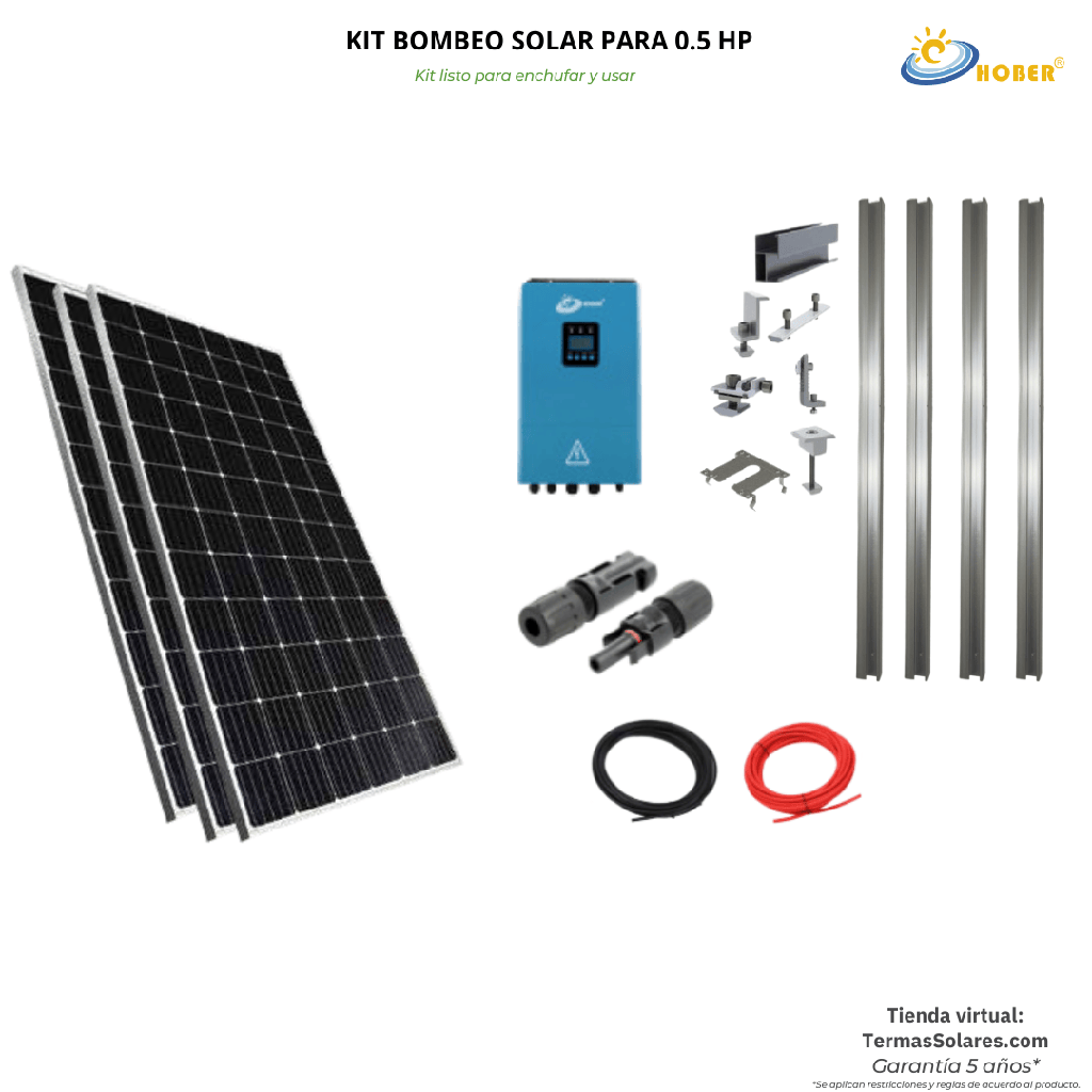 Kit Bombeo Solar hasta 0.5 HP