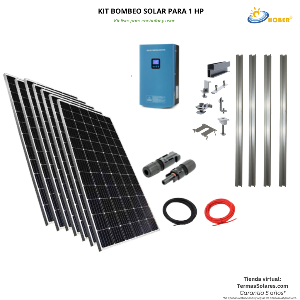 Kit Bombeo Solar hasta 1HP