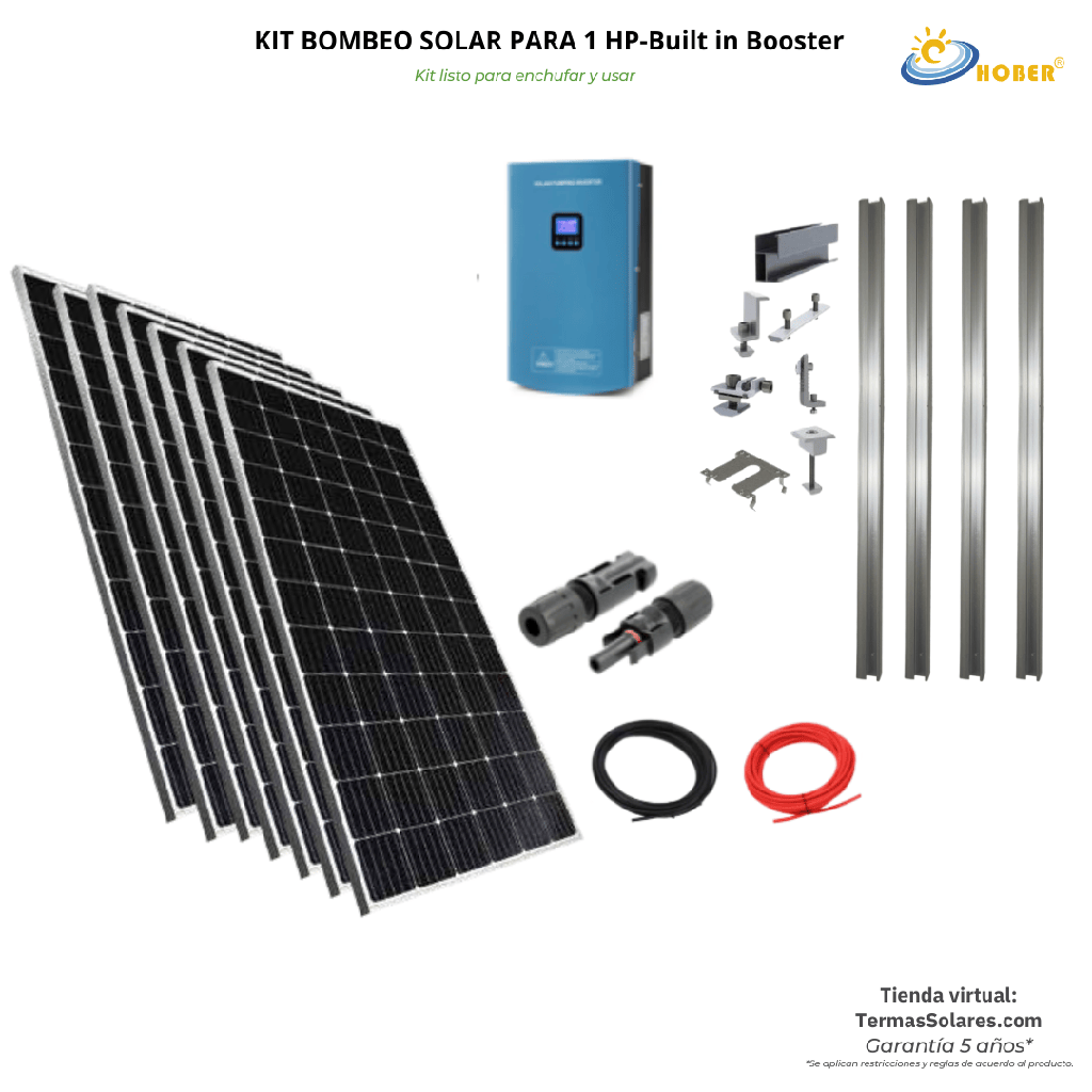 Kit Bombeo Solar hasta 1HP- Booster