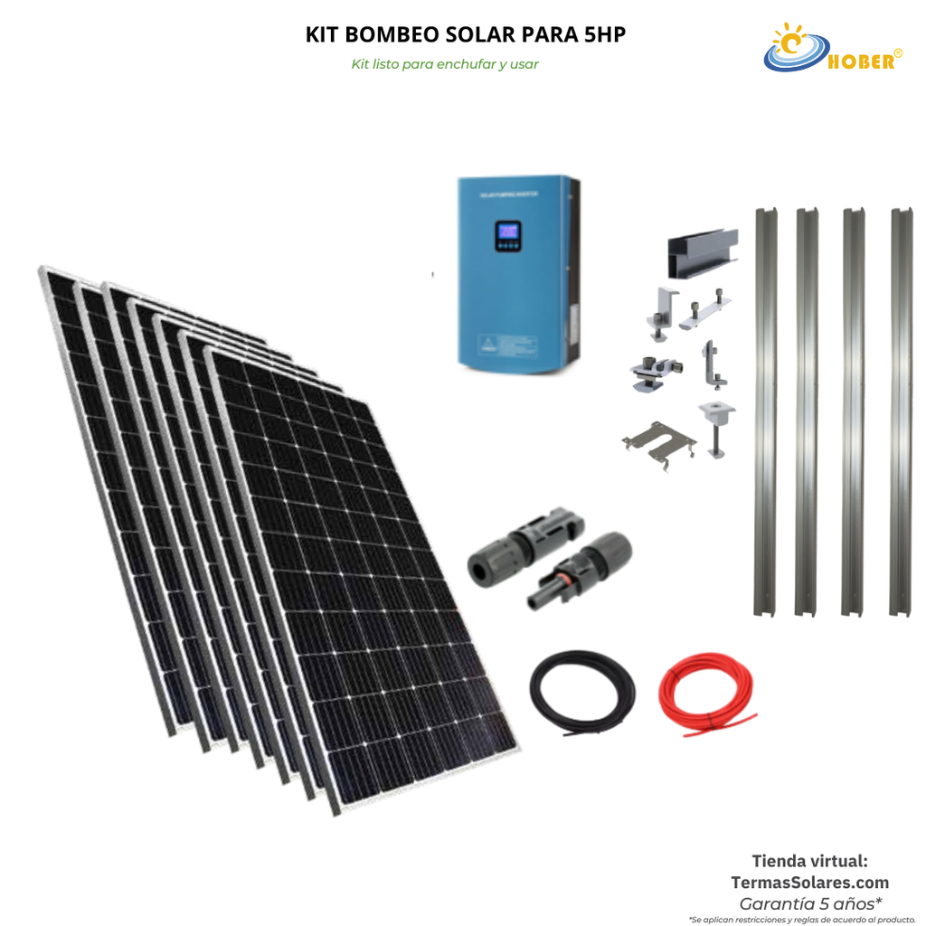 Kit de Bombeo Solar hasta 5HP