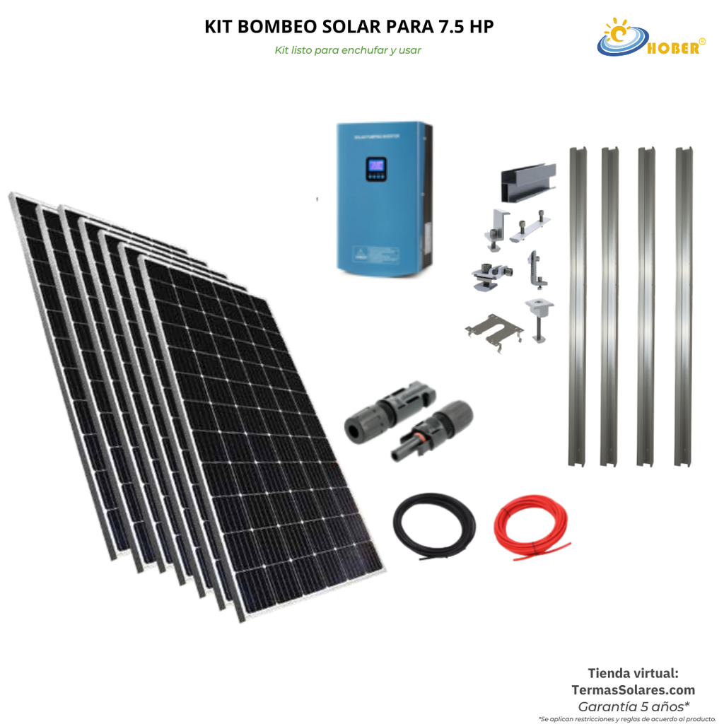 Kit de Bombeo Solar hasta 7.5 HP